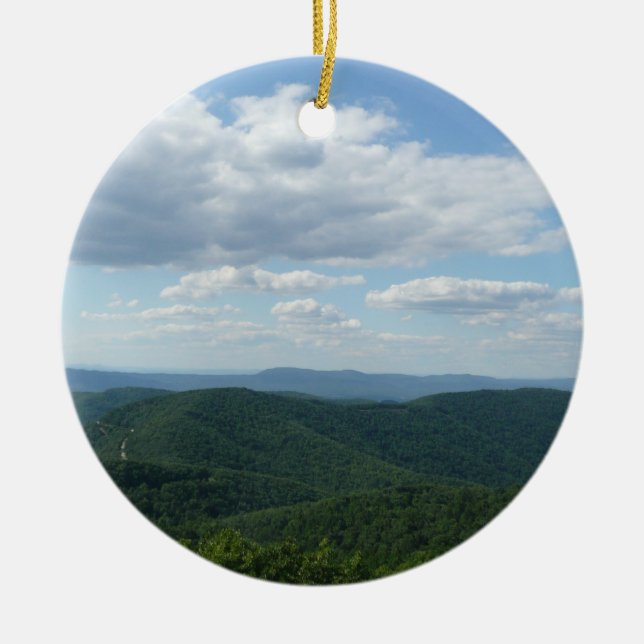Appalachian Mountains I Shenandoah Ceramic Ornament (Front)