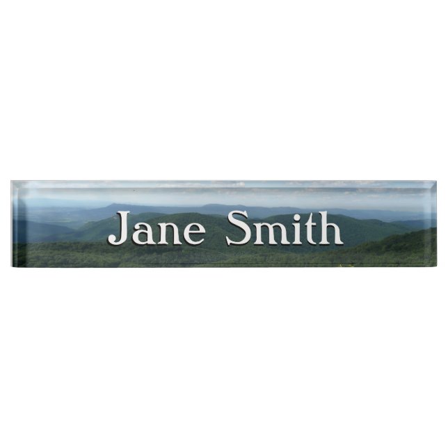 Appalachian Mountains I Shenandoah Desk Name Plate (Front)