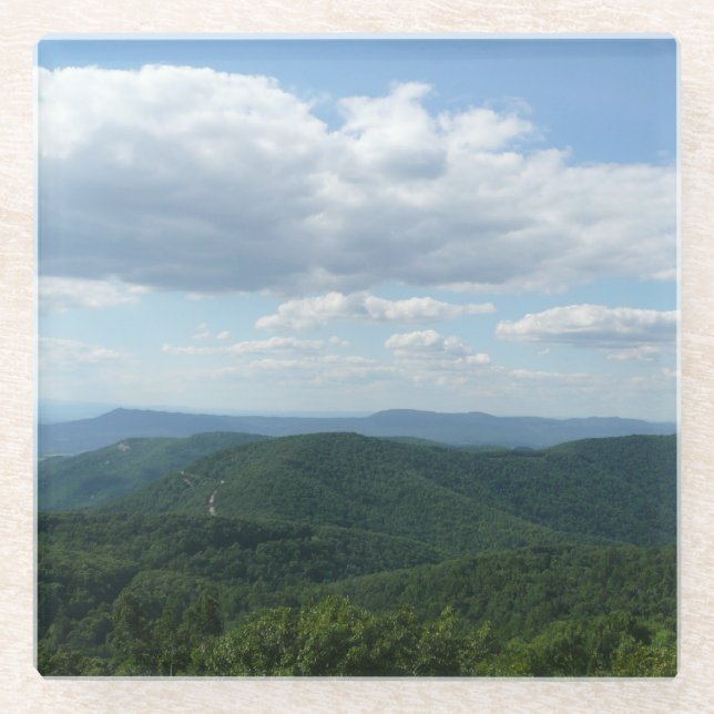 Appalachian Mountains I Shenandoah Glass Coaster (Front)