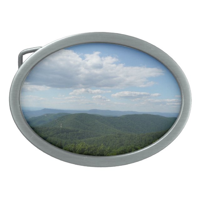 Appalachian Mountains I Shenandoah Oval Belt Buckle (Front)