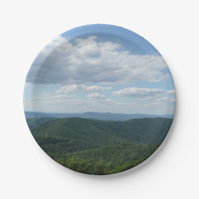 Appalachian Mountains I Shenandoah Paper Plates (Front)