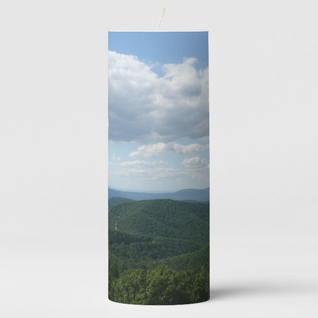 Appalachian Mountains I Shenandoah Pillar Candle (Front)