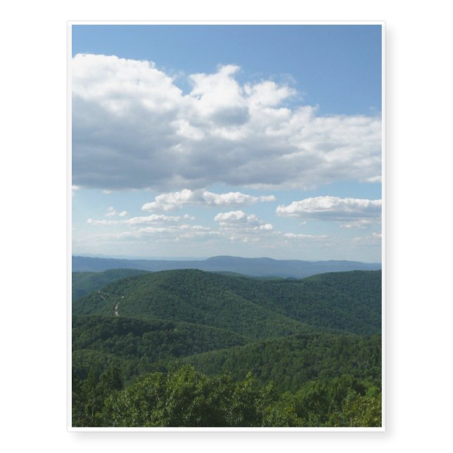 Appalachian Mountains I Shenandoah Temporary Tattoos (Front)