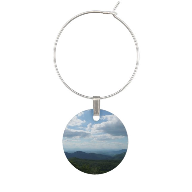 Appalachian Mountains I Shenandoah Wine Charm (Front)