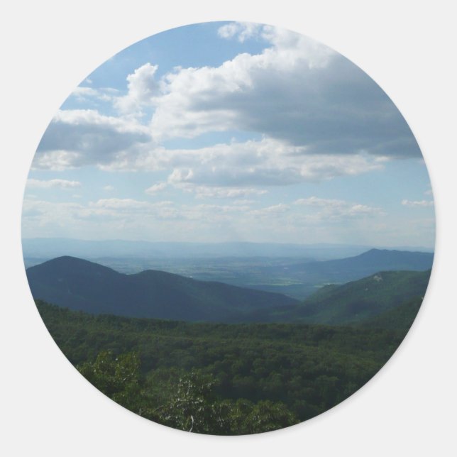 Appalachian Mountains II Shenandoah Classic Round Sticker (Front)