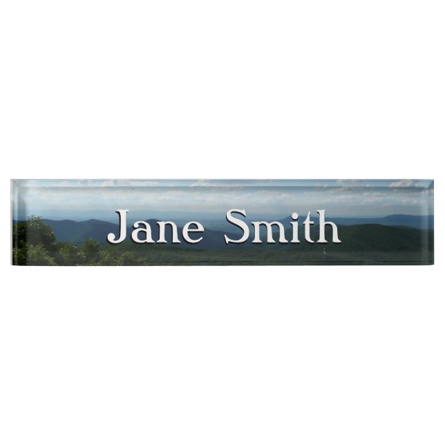 Appalachian Mountains II Shenandoah Desk Name Plate (Front)