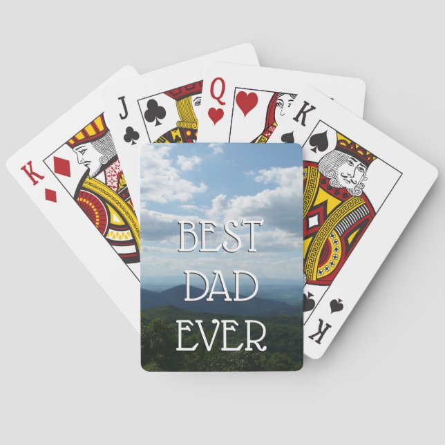 Appalachian Mountains II Shenandoah Father's Day Poker Cards (Back)