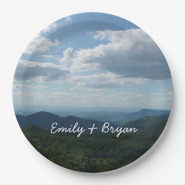 Appalachian Mountains II Shenandoah Paper Plates (Front)