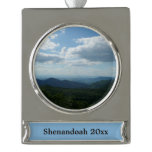 Appalachian Mountains II Shenandoah Silver Plated Banner Ornament