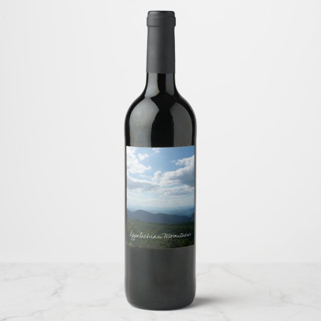 Appalachian Mountains II Shenandoah Wine Label (Front)