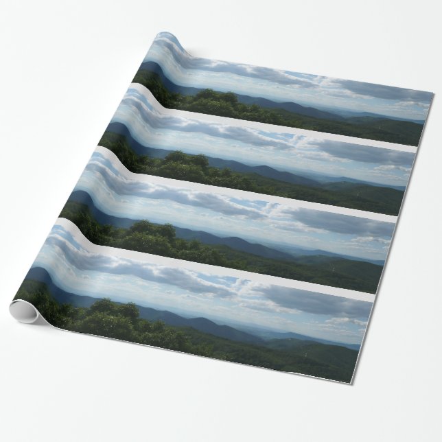 Appalachian Mountains II Shenandoah Wrapping Paper (Unrolled)