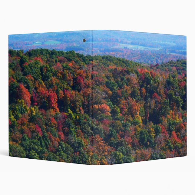 Appalachian Mountains in Fall 3 Ring Binder (Background)