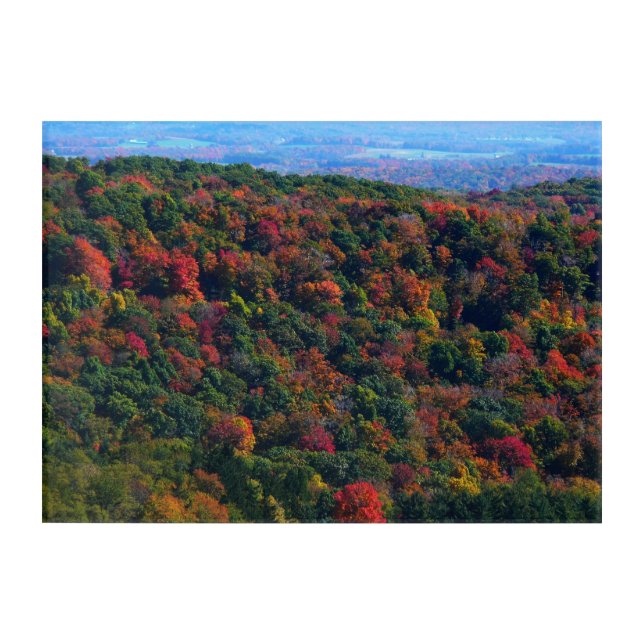 Appalachian Mountains in Fall Acrylic Print (Front)