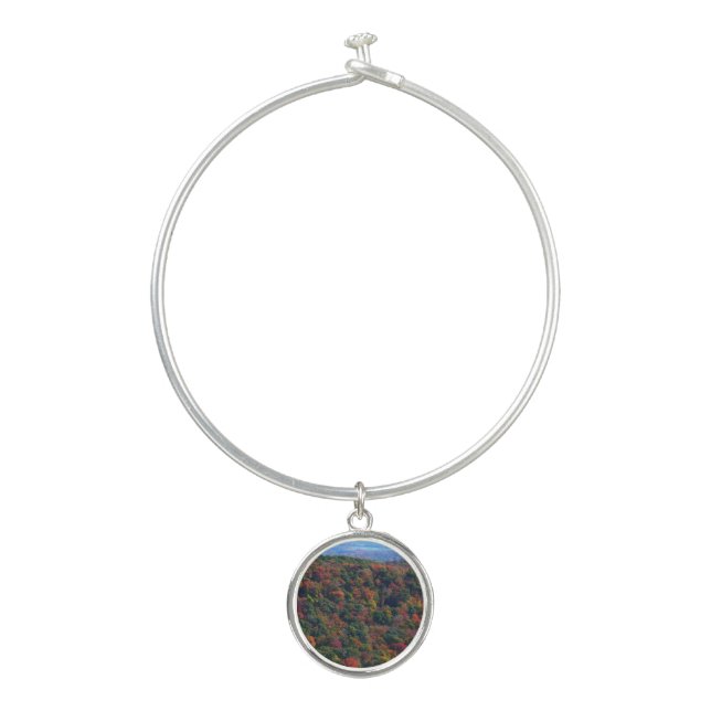 Appalachian Mountains in Fall Bangle Bracelet (Front)