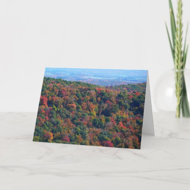 Appalachian Mountains in Fall Card (Front)