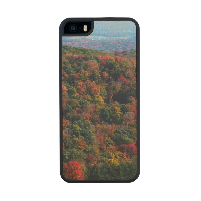 Appalachian Mountains in Fall Carved Wood iPhone Case (Back)