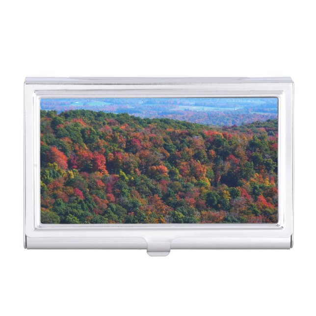 Appalachian Mountains in Fall Case For Business Cards (Front)