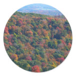 Appalachian Mountains in Fall Classic Round Sticker