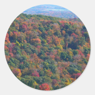 Appalachian Mountains in Fall Classic Round Sticker