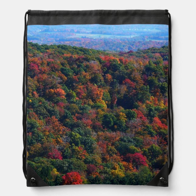 Appalachian Mountains in Fall Drawstring Bag (Front)