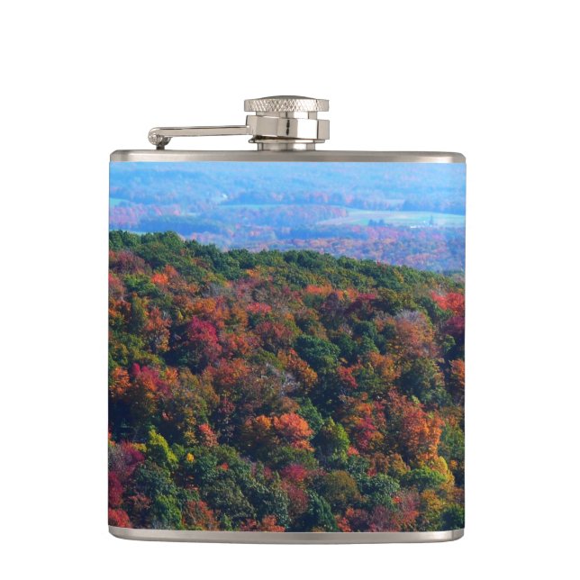 Appalachian Mountains in Fall Flask (Front)