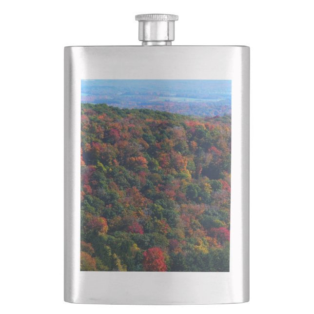 Appalachian Mountains in Fall Hip Flask (Front)