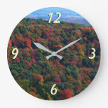 Appalachian Mountains in Fall Large Clock