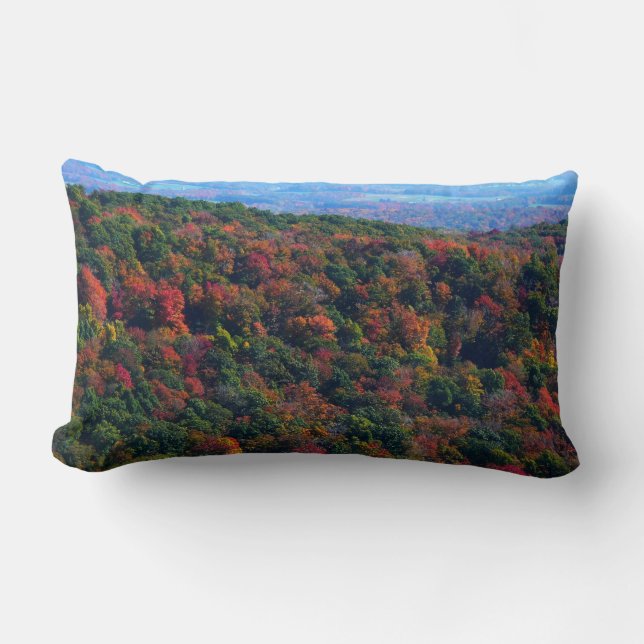 Appalachian Mountains in Fall Lumbar Pillow (Front)