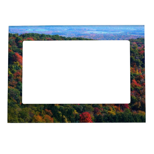 Appalachian Mountains in Fall Magnetic Photo Frame (Front)