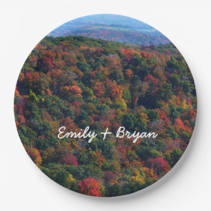 Appalachian Mountains in Fall Paper Plates