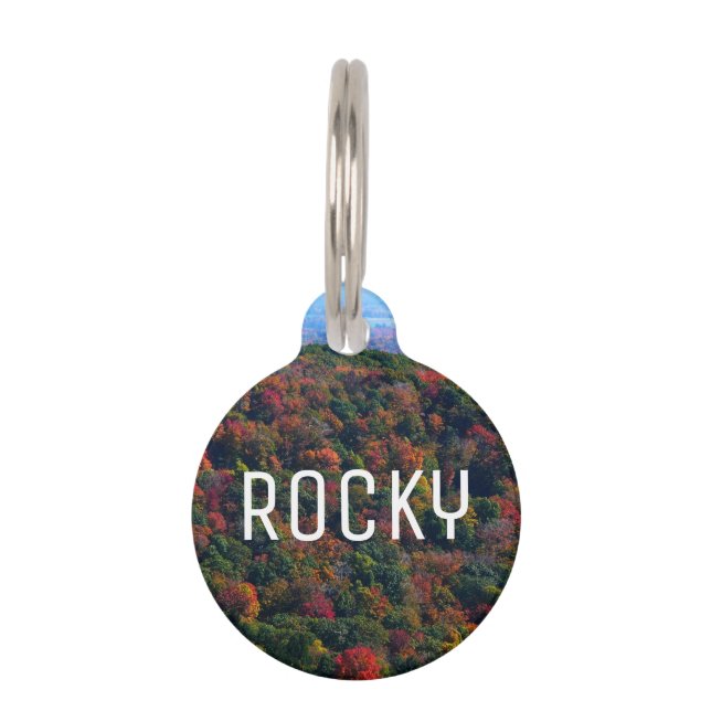 Appalachian Mountains in Fall Pet ID Tag (Front)