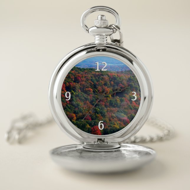 Appalachian Mountains in Fall Pocket Watch (Inside)