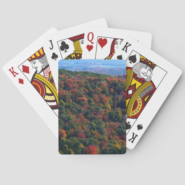 Appalachian Mountains in Fall Poker Cards (Back)