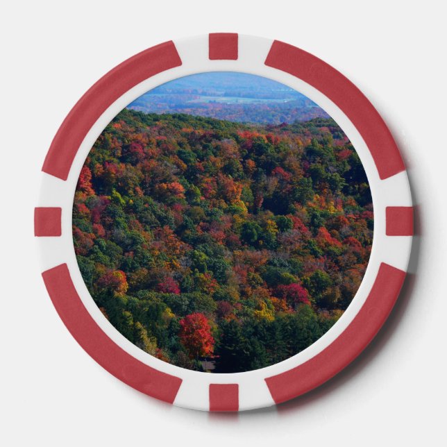 Appalachian Mountains in Fall Poker Chips (Front)