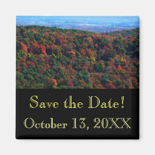 Appalachian Mountains in Fall Save the Date Magnet