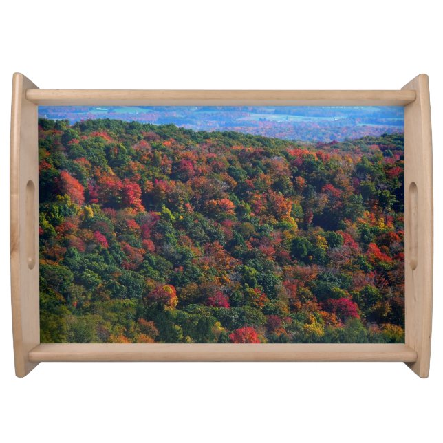 Appalachian Mountains in Fall Serving Tray (Front)