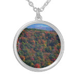 Appalachian Mountains in Fall Silver Plated Necklace
