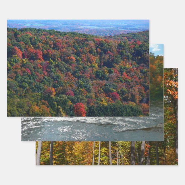 Appalachian Mountains in Fall Wrapping Paper Sheets (Set)