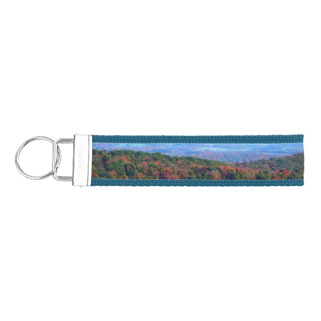 Appalachian Mountains in Fall Wrist Keychain (Keys on Left)