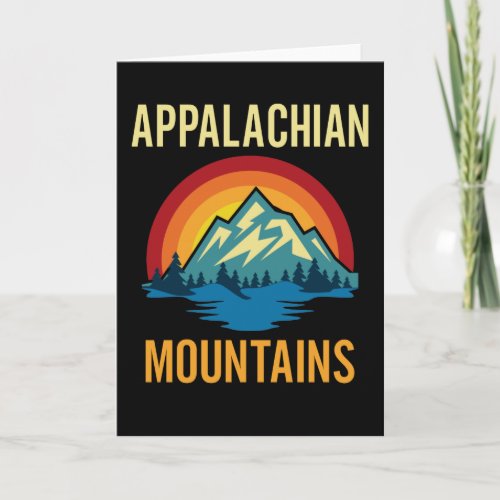 Appalachian Mountains Sunset Card