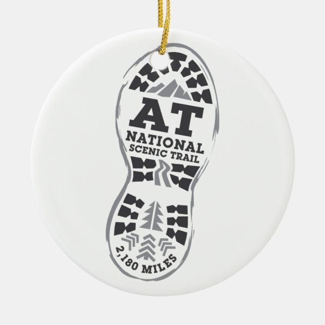 Appalachian National Scenic Trail Ceramic Ornament (Front)