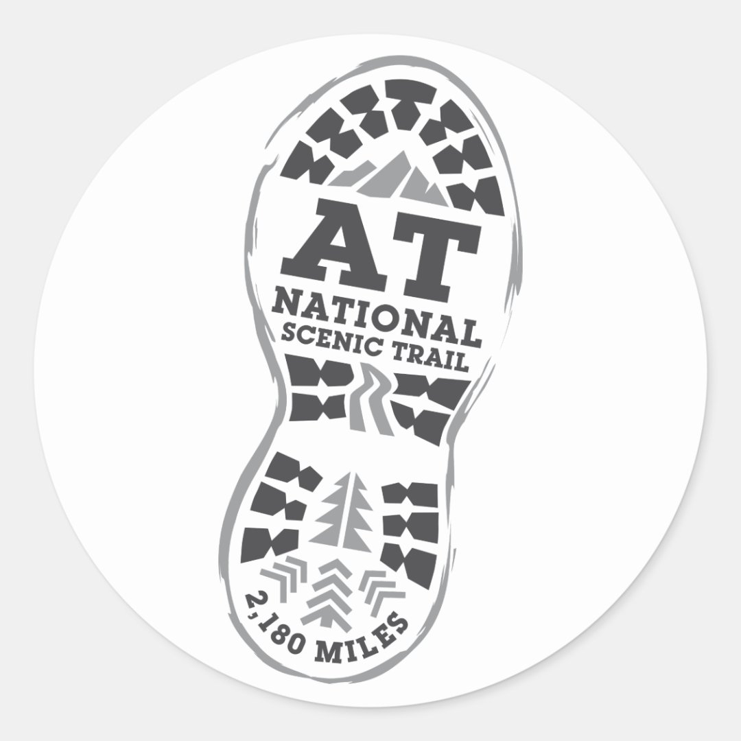 Appalachian National Scenic Trail Classic Round Sticker Zazzle