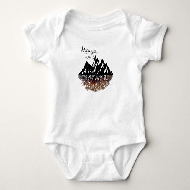 Appalachian Roots Baby One Piece Bodysuit (Front)