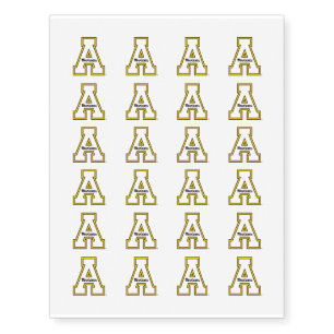 Appalachian State Primary Athletic Mark Temporary Tattoos