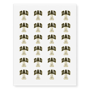 Appalachian State University Dad Temporary Tattoos