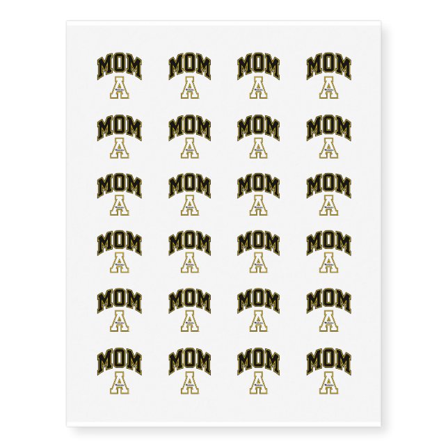 Appalachian State University Mom Temporary Tattoos (Front)