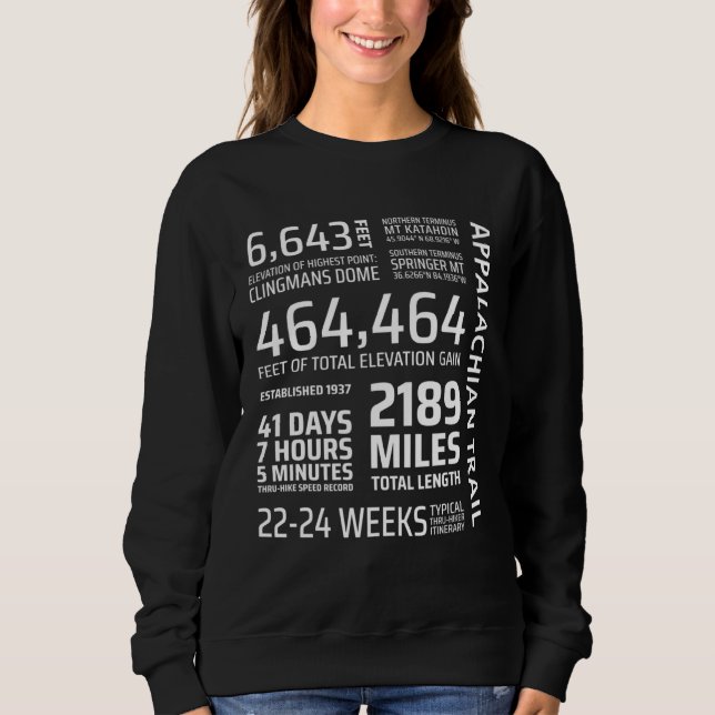 Appalachian Trail Angel Crew Runner Section Hiker  Sweatshirt (Front)