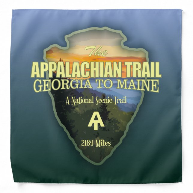 Appalachian Trail (arrowhead) Bandana (Front)