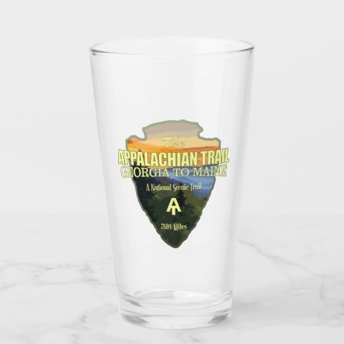 Appalachian Trail arrowhead Glass