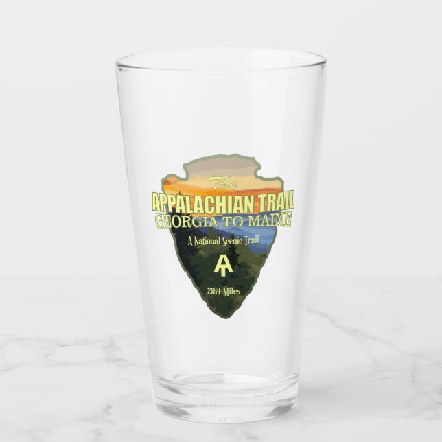 Appalachian Trail (arrowhead) Glass (Front)